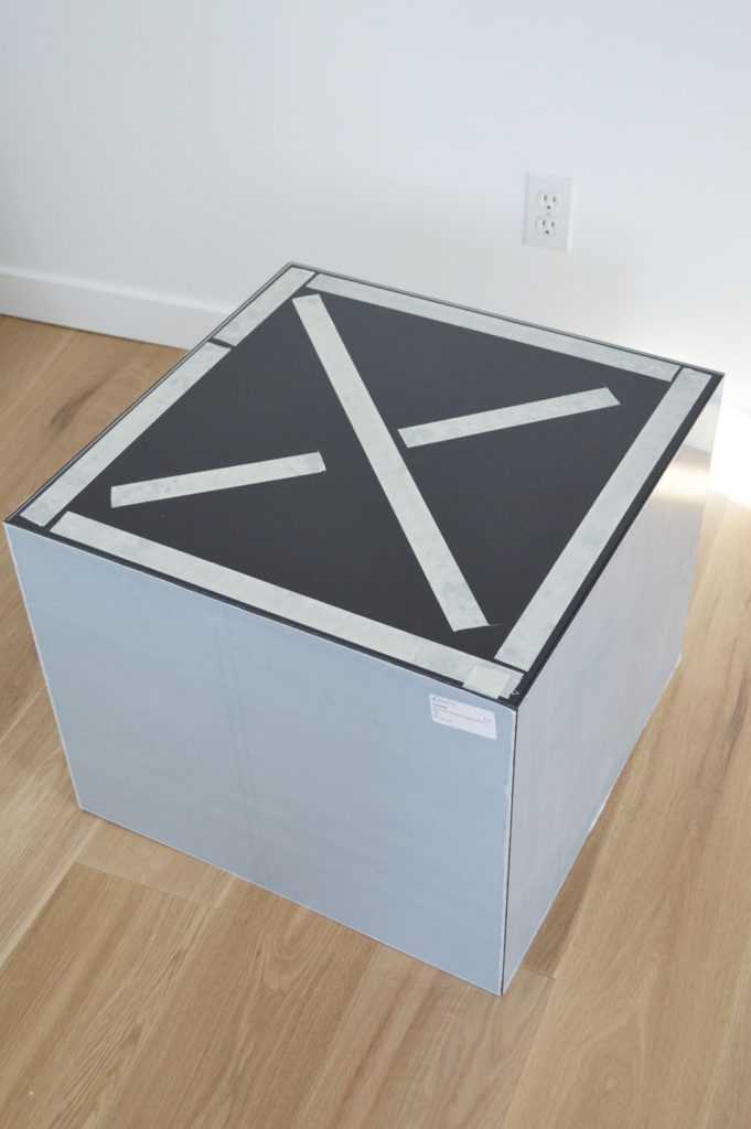 lack ikea hack table basse plexiglas idée originale scotch double face - blog déco - clem around the corner