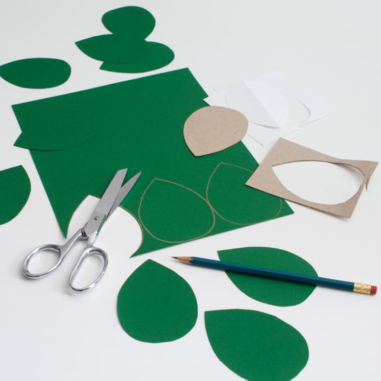 plante en papier diy découpage feuilles ciseaux dessin - blog déco - clem around the corner