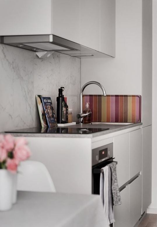 déco gris rose cuisine plan travail - blog déco - clem around the corner