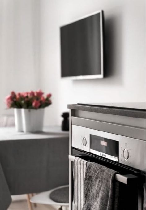 déco gris rose cuisine four ustensiles - blog déco - clem around the corner