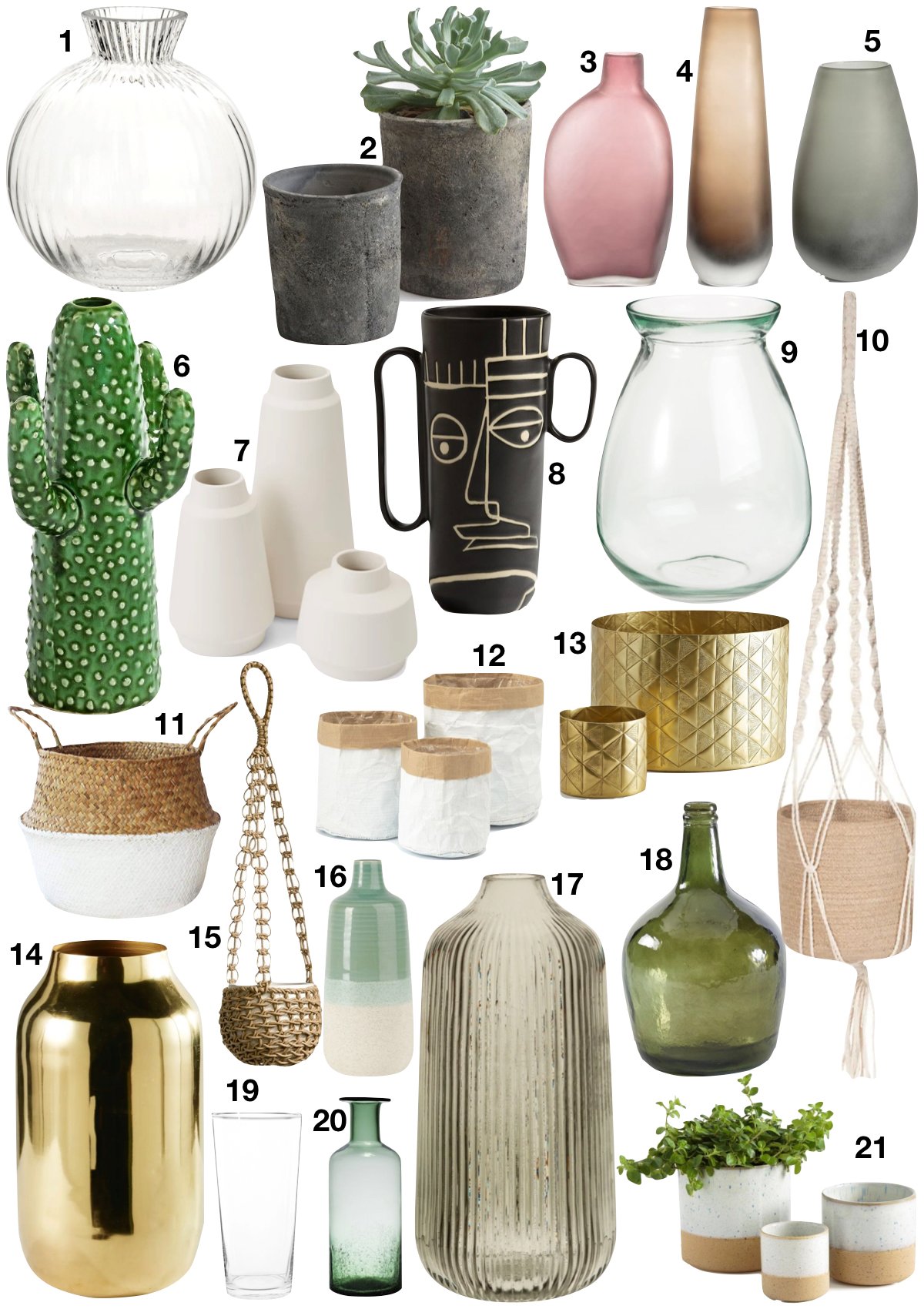 escaliers originaux vase cache pot plante décoration bohème bucolique hygge - blog déco - clem around the corner