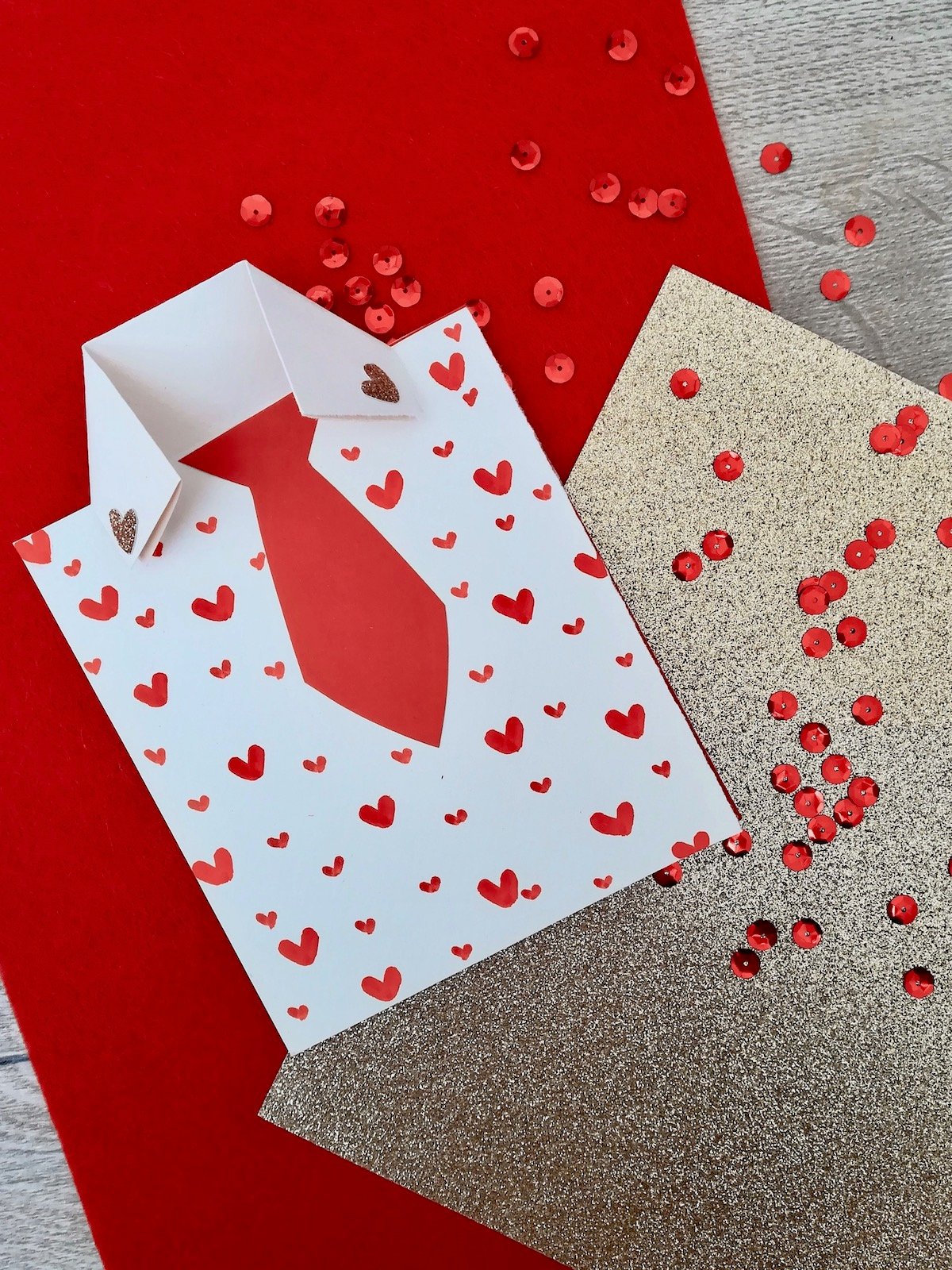 carte fête des mères pères chemise papier customisation - blog déco - clem around the corner