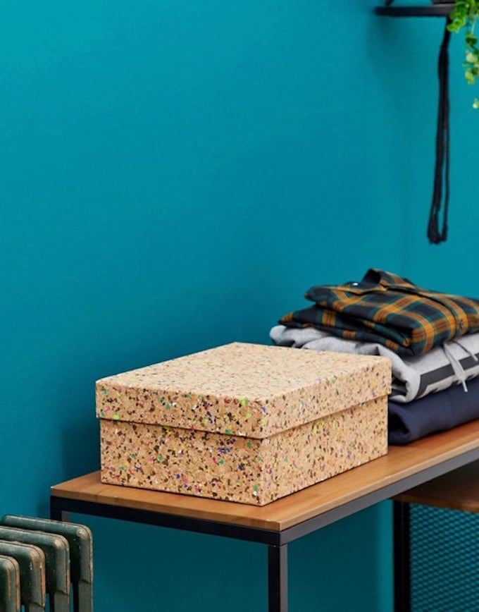 déco originale asos boite rangement liège banc bois métallique noir clemaroundthecorner