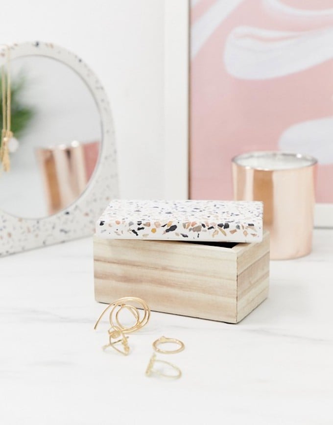 boite à bijoux bois terrazzo déco rangement clemaroundthecorner