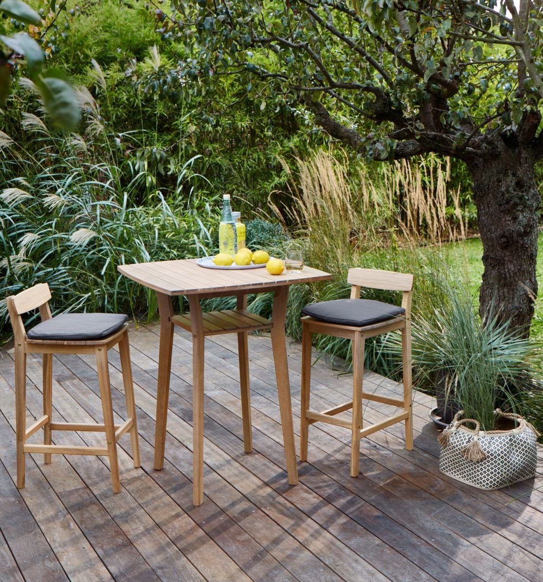outdoor la redoute profiter de son jardin table haute bois