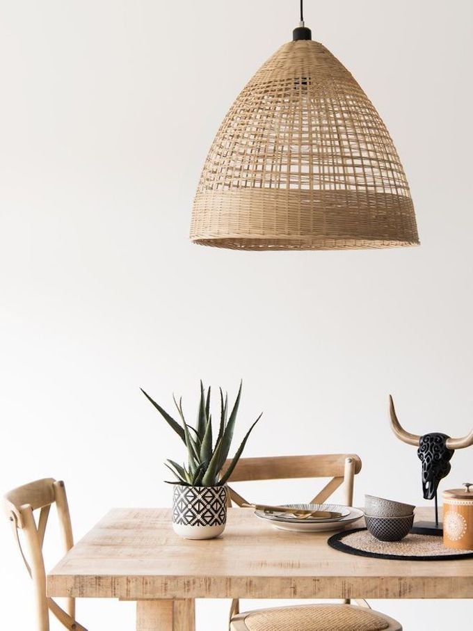 salle à manger blanc bois style ethnique bohème scandinave déco clemaroundthecorner