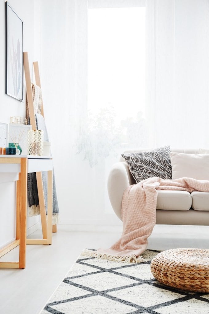 clem around the corner salon pouf osier style nature déco scandi