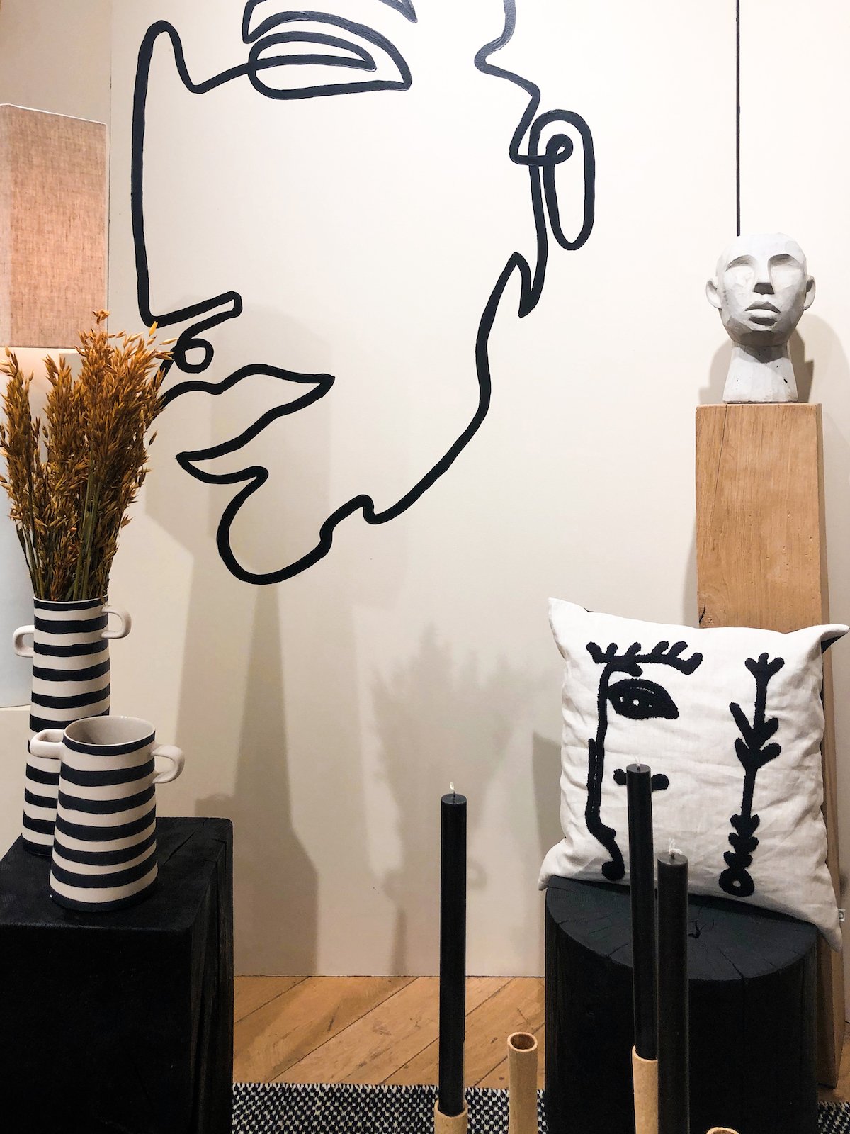 motif visage maison décoration tendance - blog déco - clem around the corner