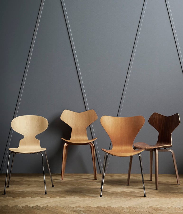 chaise fourmi d'Arne Jacobsen grand prix design danois scandinave - blog déco - clem around the corner