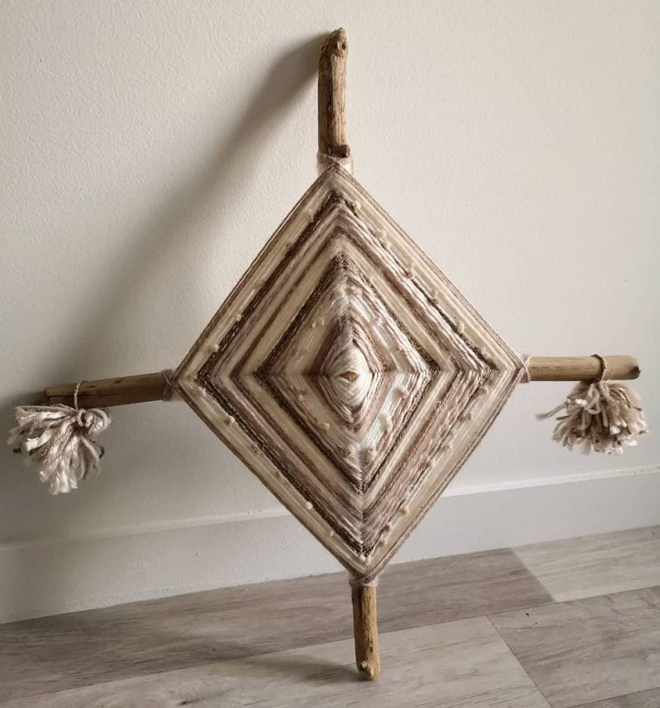 ojos de dios style scandinave tissage baton original ethnique - blog déco - clem around the corner