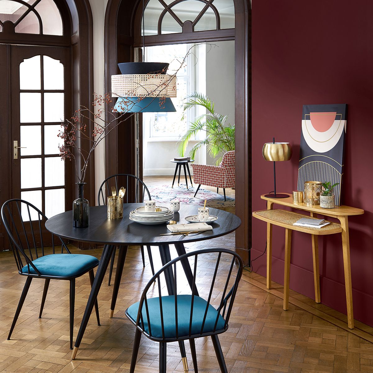 tendance néo art déco salon salle à manger décoration - blog déco - clem around the corner