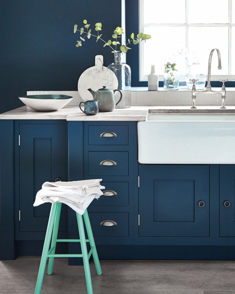 cuisine bleue turquoise idée - blog déco - clem around the corner