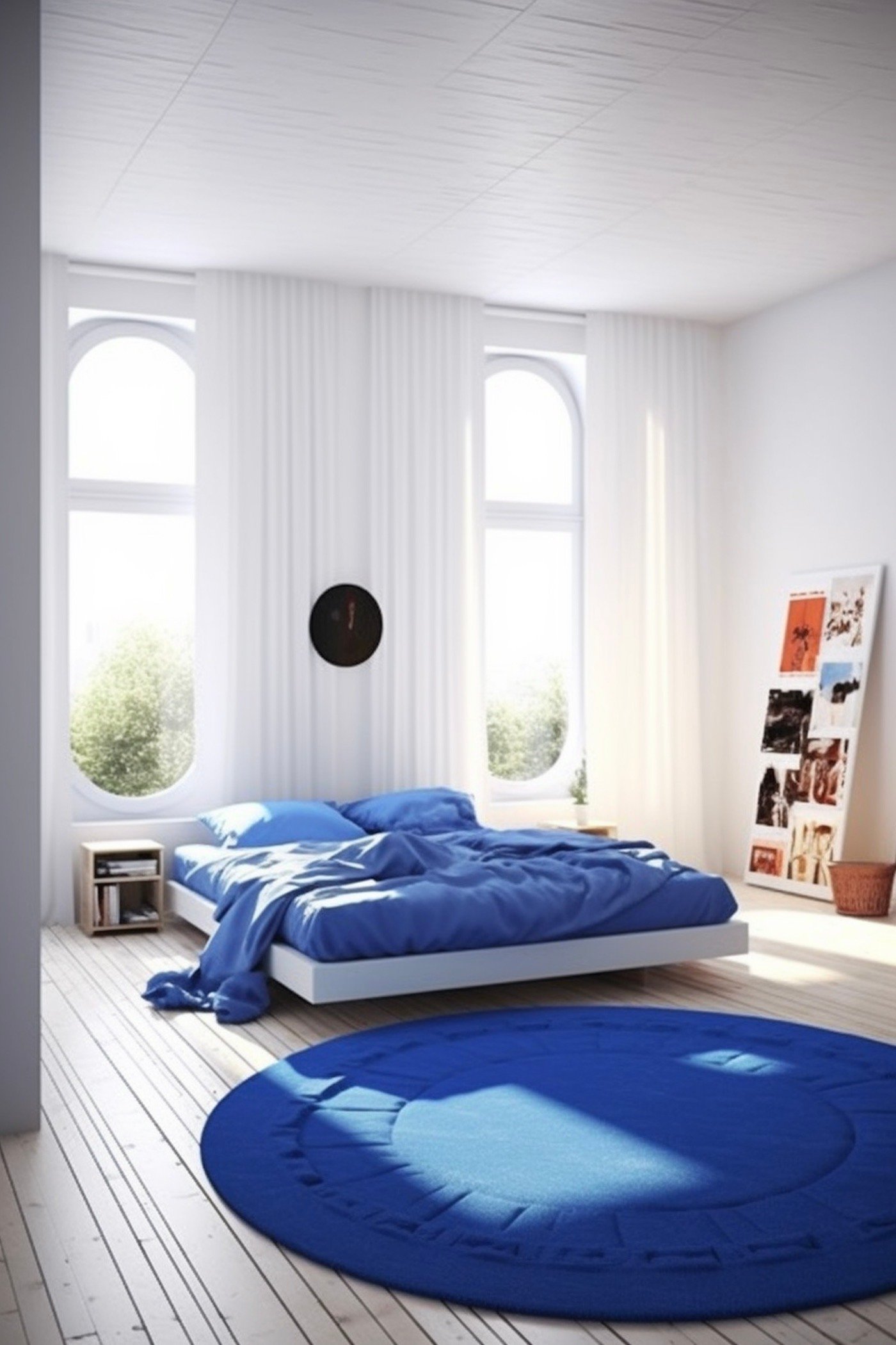 décoration bleu Klein déco scandinave pop