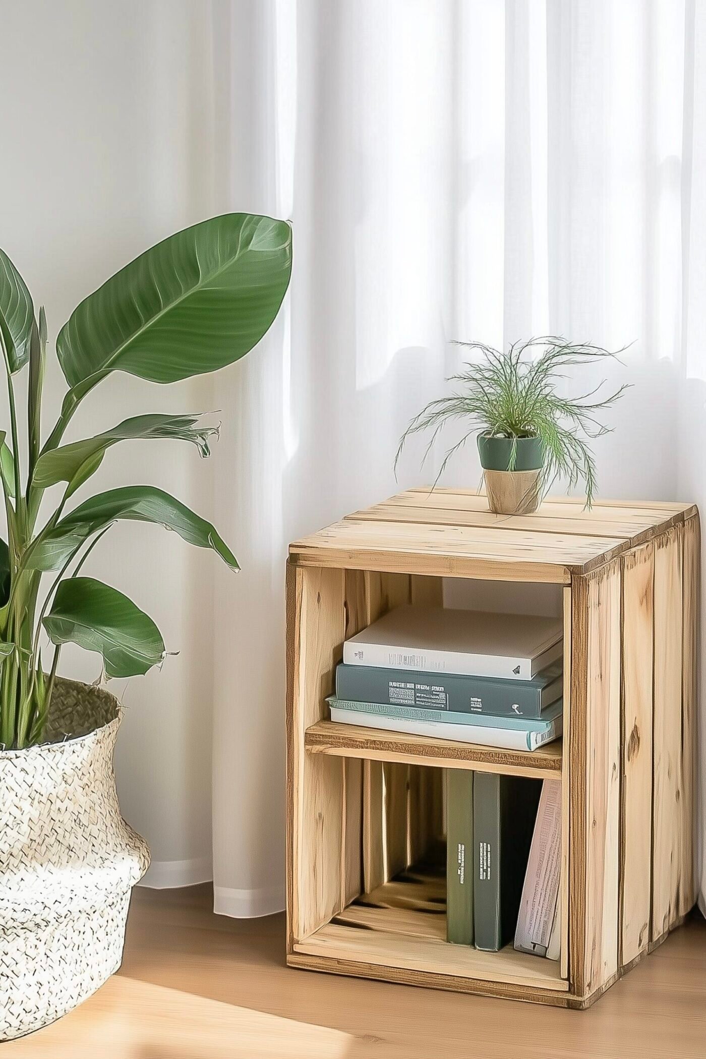 fabriquer table nuit cagette bois bons plans studio étudiant