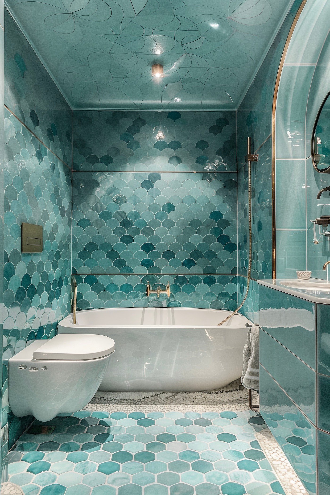 salle de bain ambiance sous-marine océan