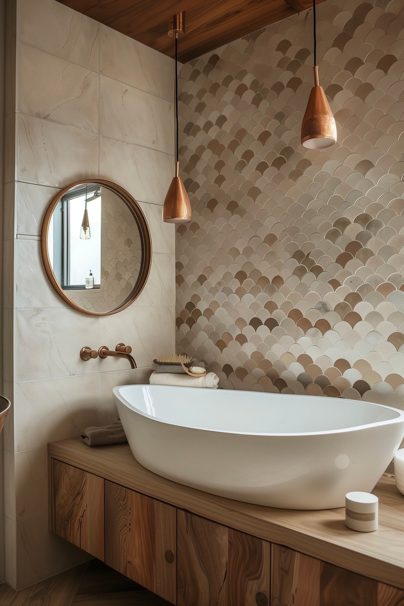 salle de bains campagne chic vintage