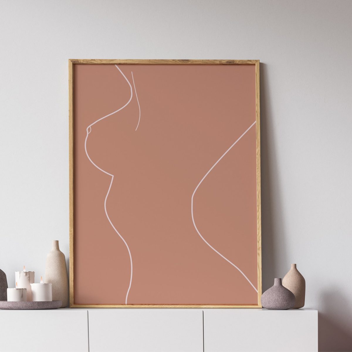 déco féministe art corps femme dessin décoration intérieure clematc