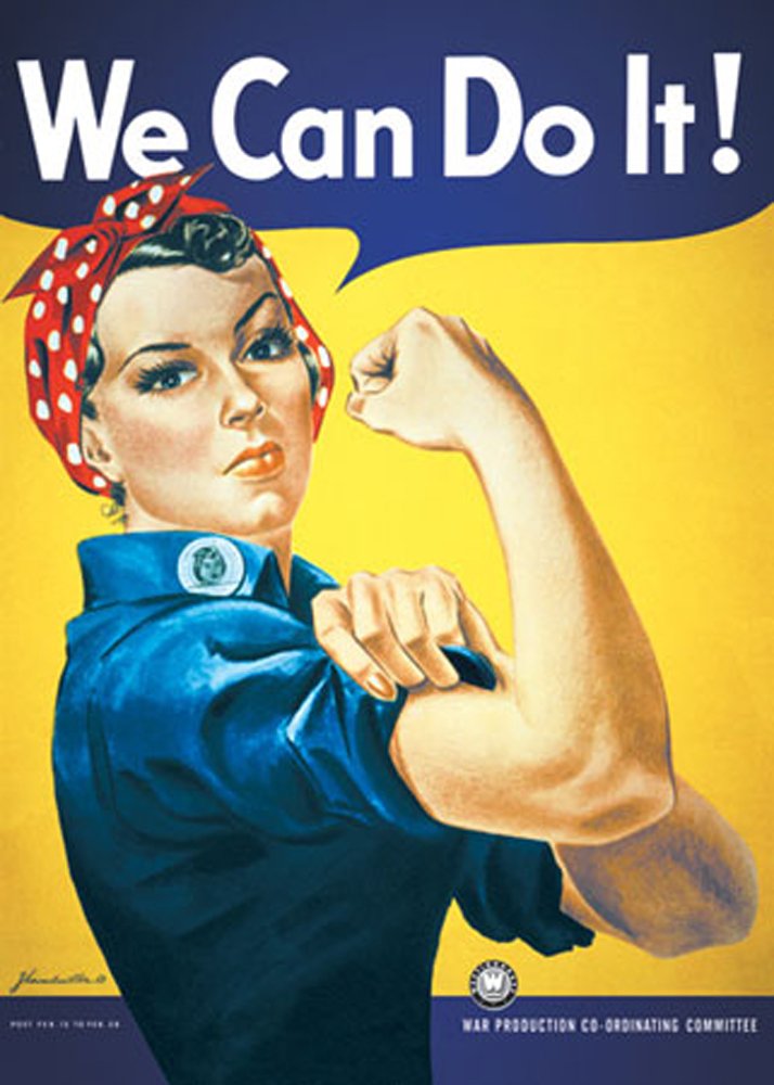 we can do it poster déco féministe - blog déco - décoration tendance clemaroundthecorner