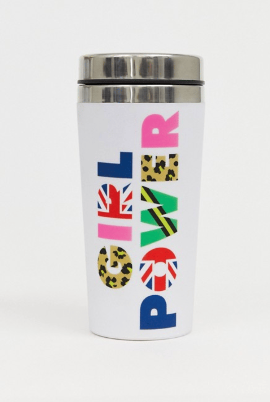 accessoire mug tasse voyage girl power thermos tasse de voyage - blog déco - clematc