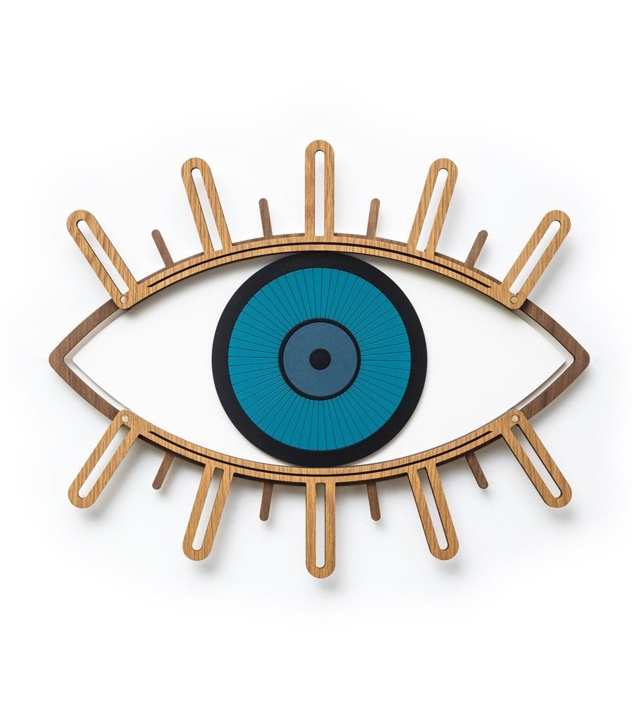 blog idée déco murale oeil laiton bleu salon chambre cuisine