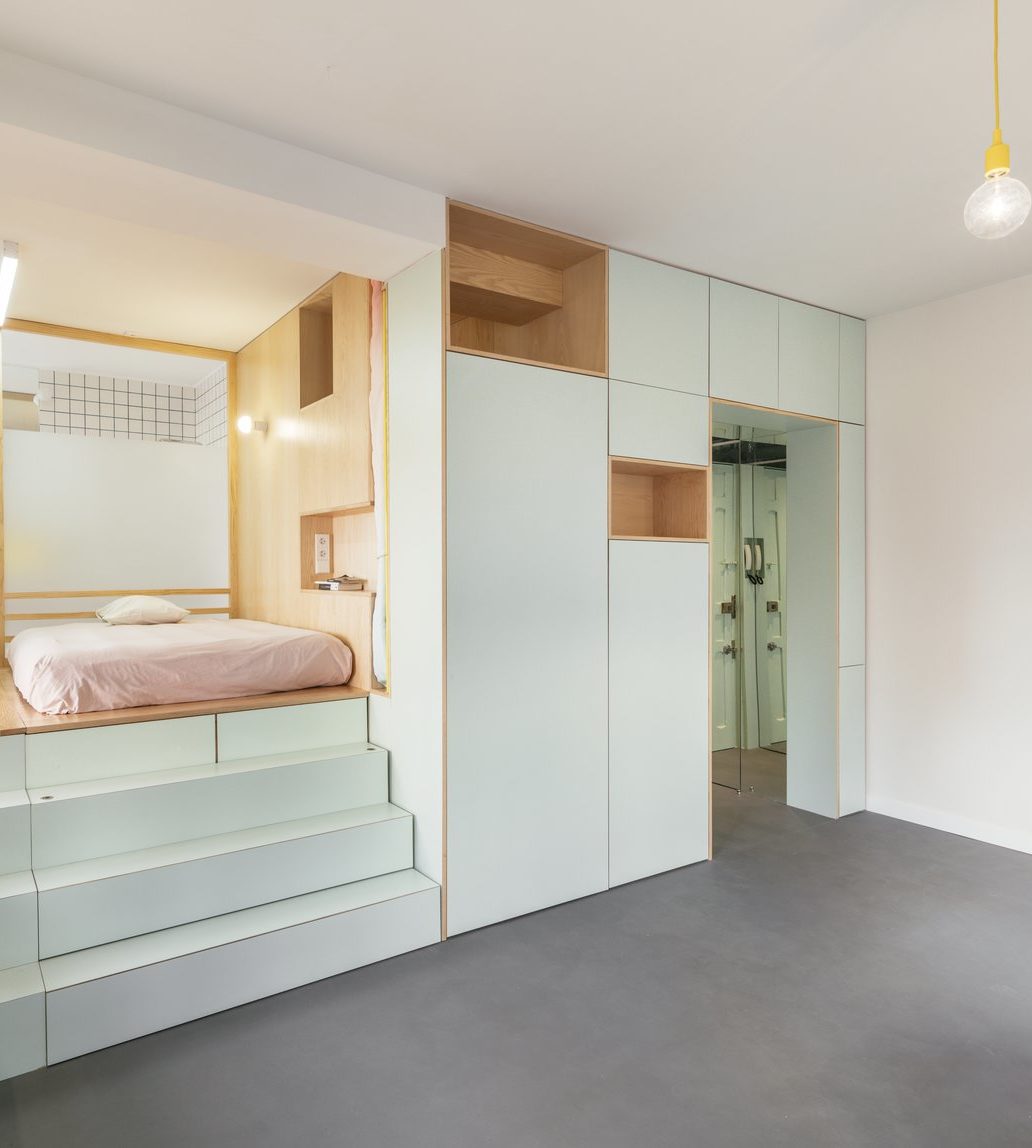 visite d un 32m2 au coeur de madrid appartement studio bien agencé déco décoration