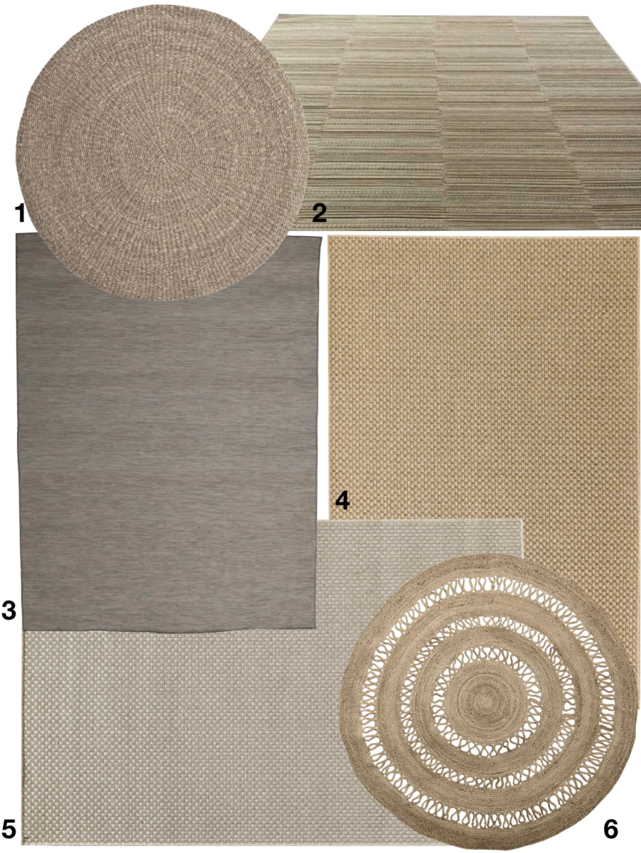 shopping liste tapis d extérieur naturel en jute tréssé rond - blog déco - clemaroundthecorner