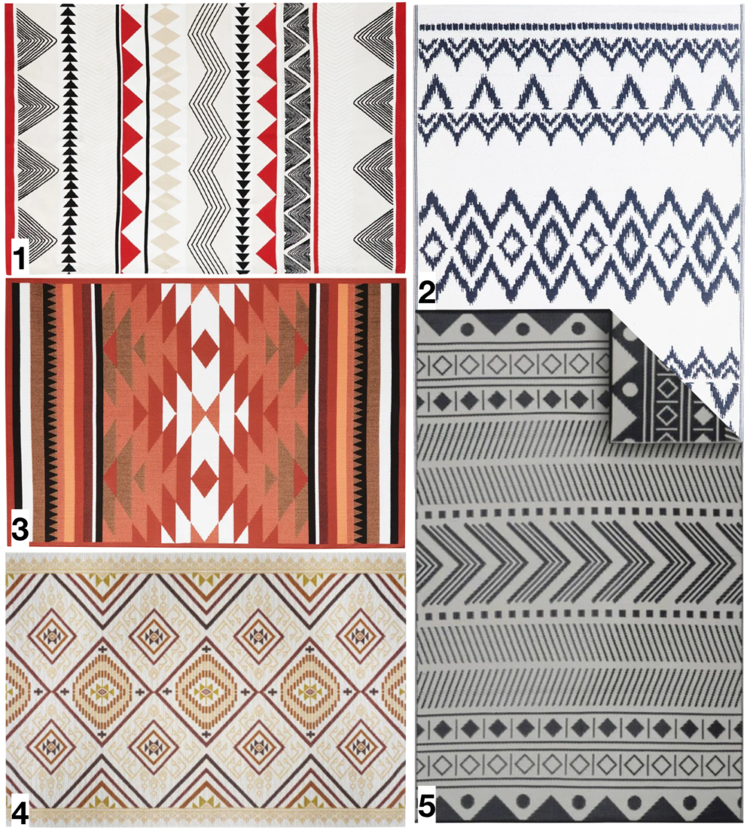 shopping liste où trouver un tapis d extérieur style ethnique - blog déco - clemaroundthcorner