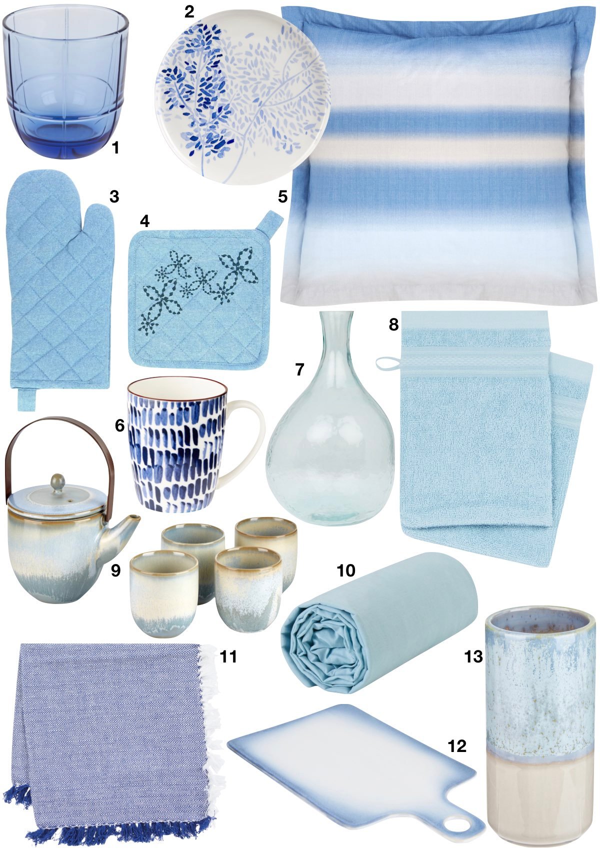 shopping déco de printemps ambiance mer marin bleu pastel - blog déco - clem around the corner