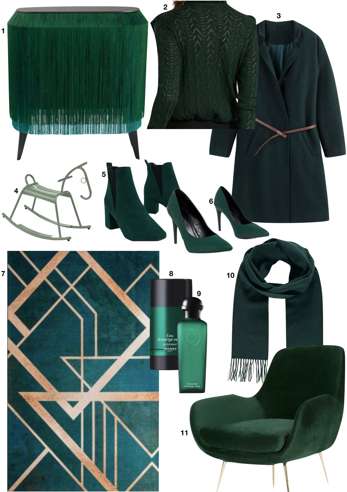 vert sapin idée déco beauté mode