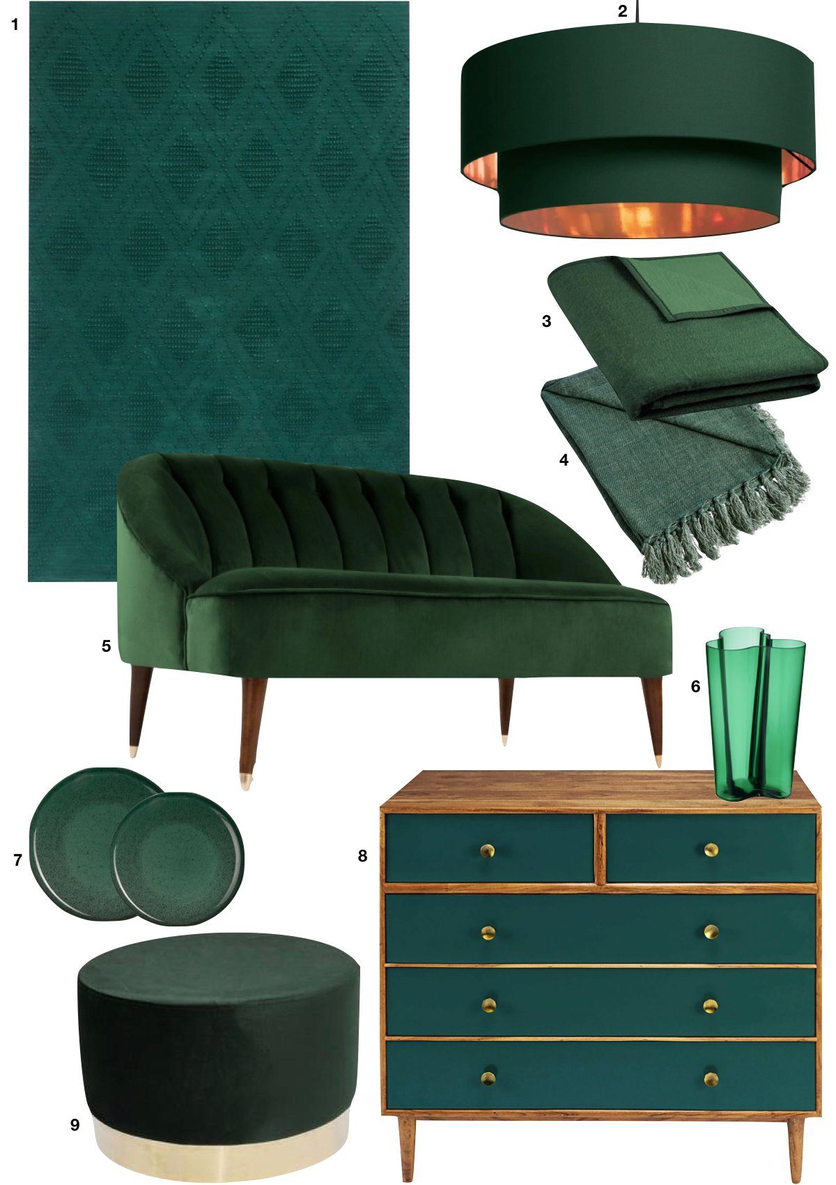 déco maison intérieur velours laiton pour salon cuisine moderne