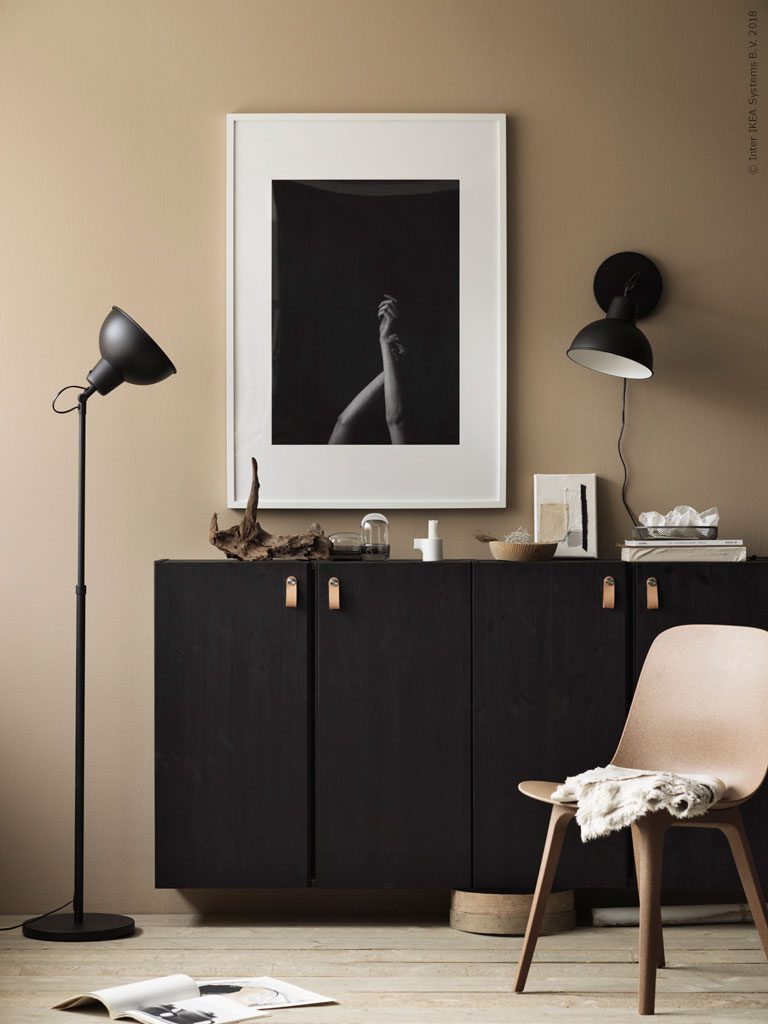 astuce diy caisson bois ivar ikea hack poignées cuir blog déco