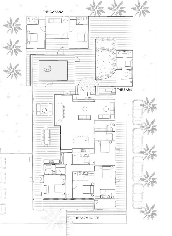 plan maison de vacances transformation d'une ferme en une maison d'hôte blog déco