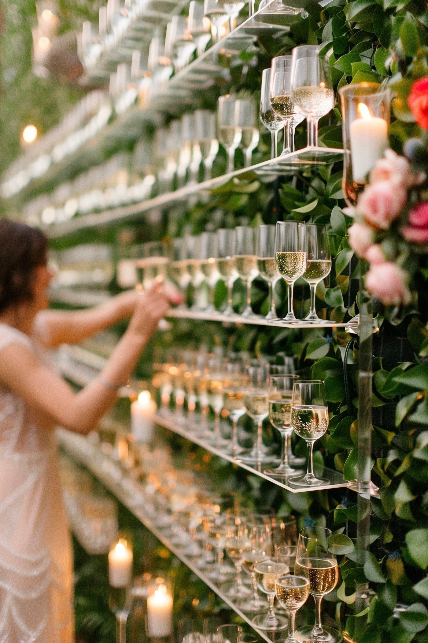 bar à champagne original chic mariage