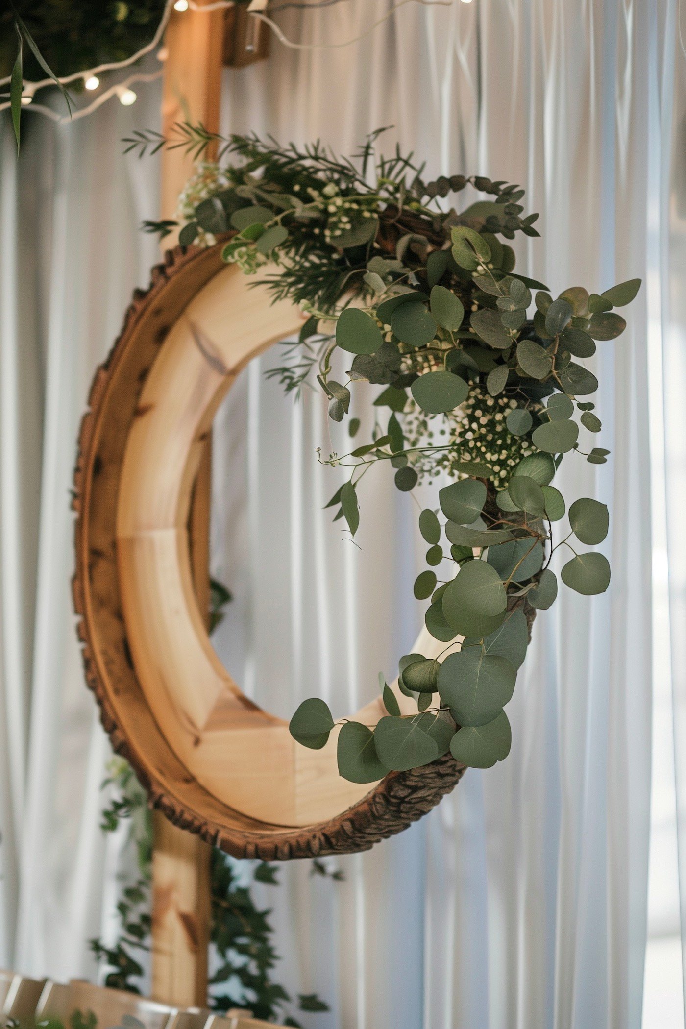couronne bois eucalyptus -  blog déco diy
