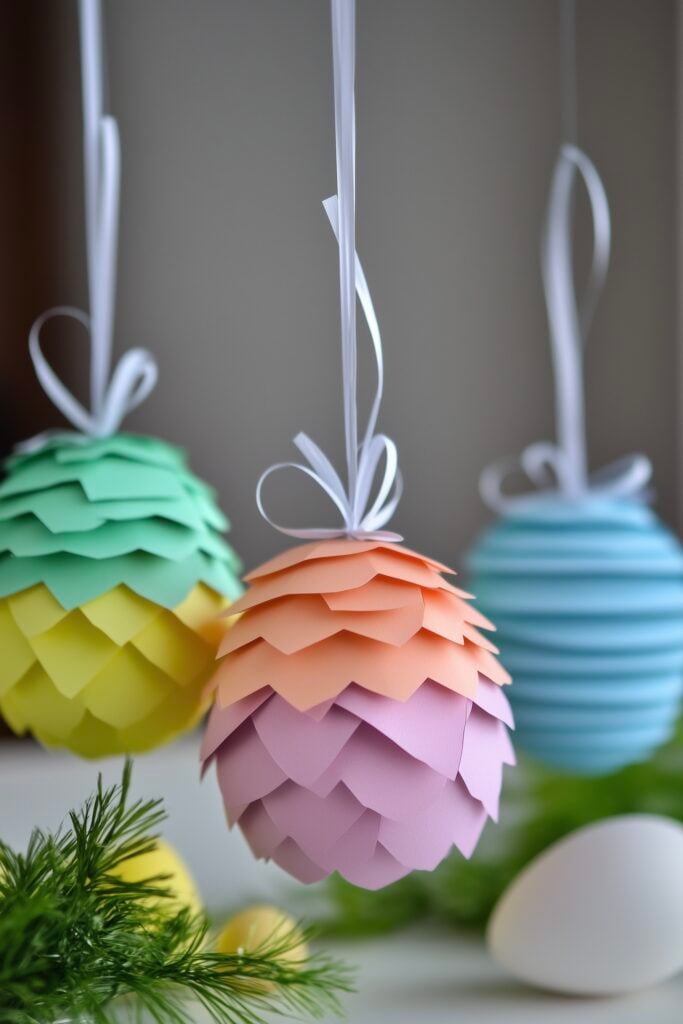 Pâques diy Cricut décoration à suspendre