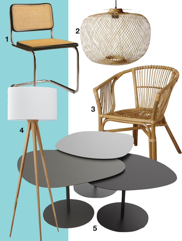 shopping liste chaise marcel breuer fauteuil rotin suspension luminaire table basse galets lampadaire trépieds bois maison saint-raphaël - blog déco - clemaroundthecorner
