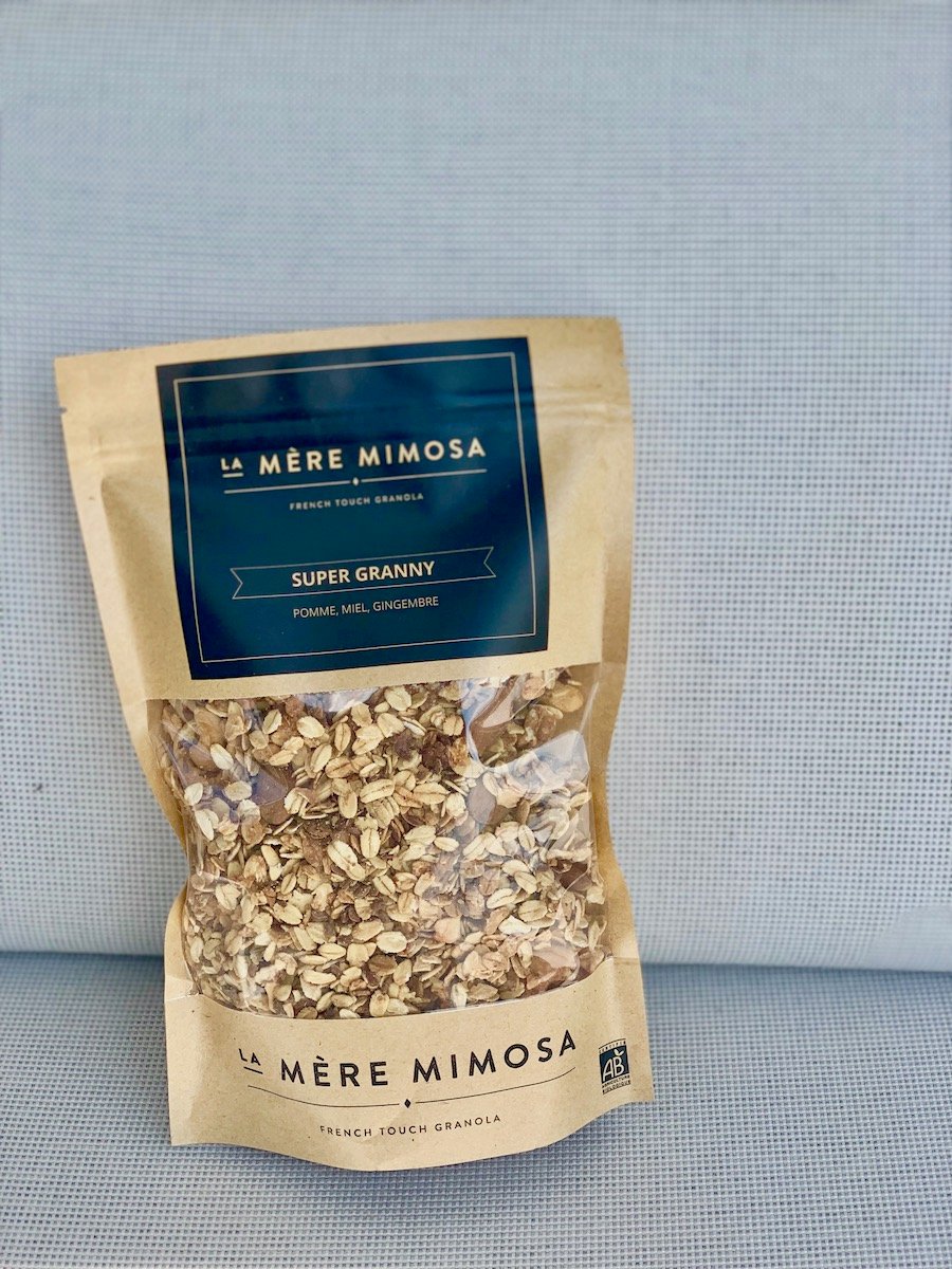 petit déjeuner granola super granny pomme miel gingembre la mère mimosa clematc