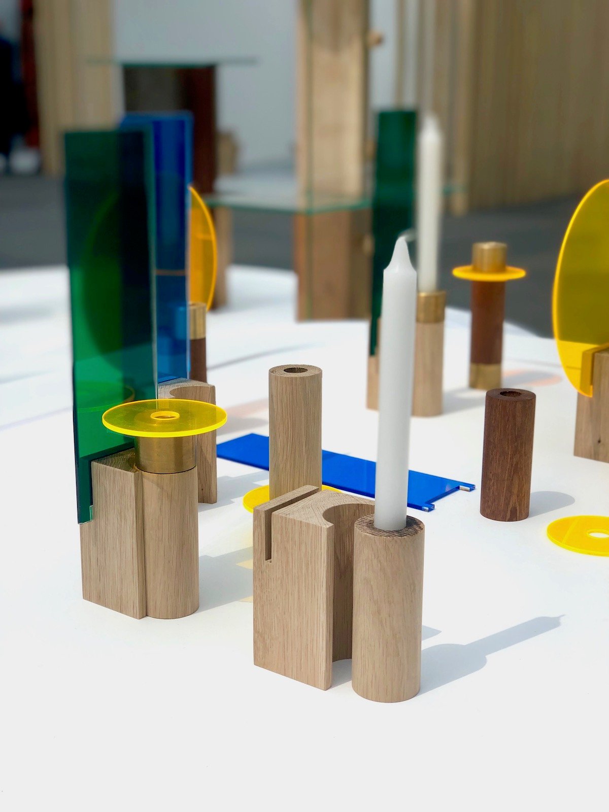 bougeoirs bois design diy craft artisan moderne plastique recycle