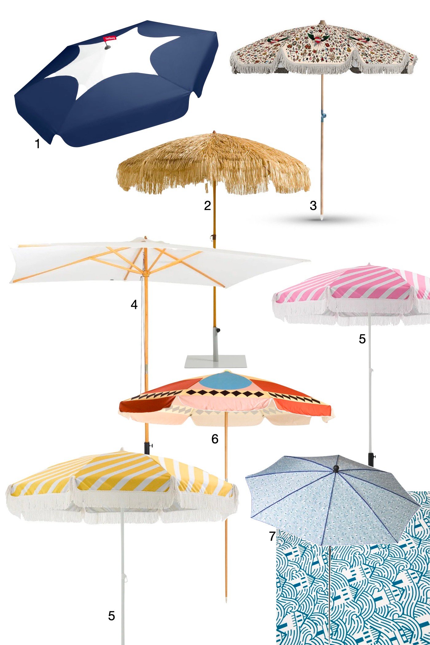 parasol coloré original motif joyeux