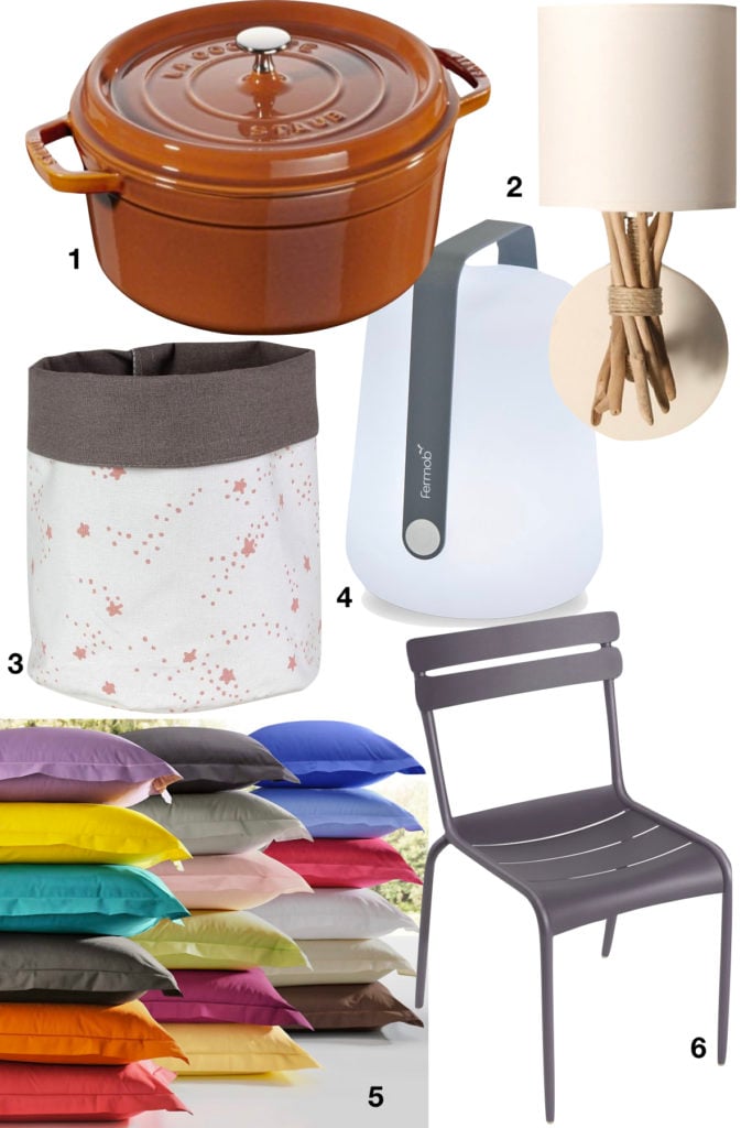 shopping liste soldes camif staub chaise fermob lampe coussin applique murale - blog déco - clemaroundthecorner