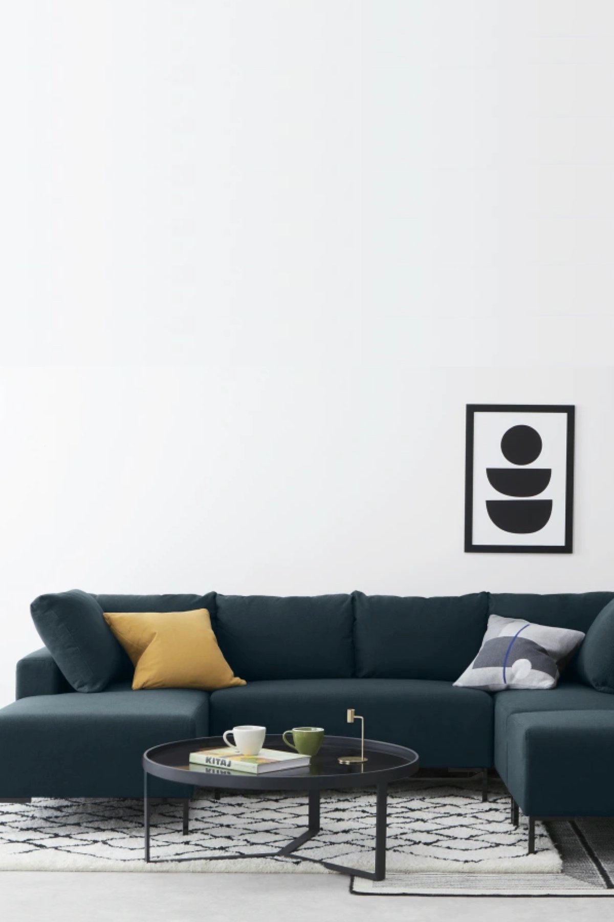 made méridienne tissu bleu salon tendance - blog déco - clematc