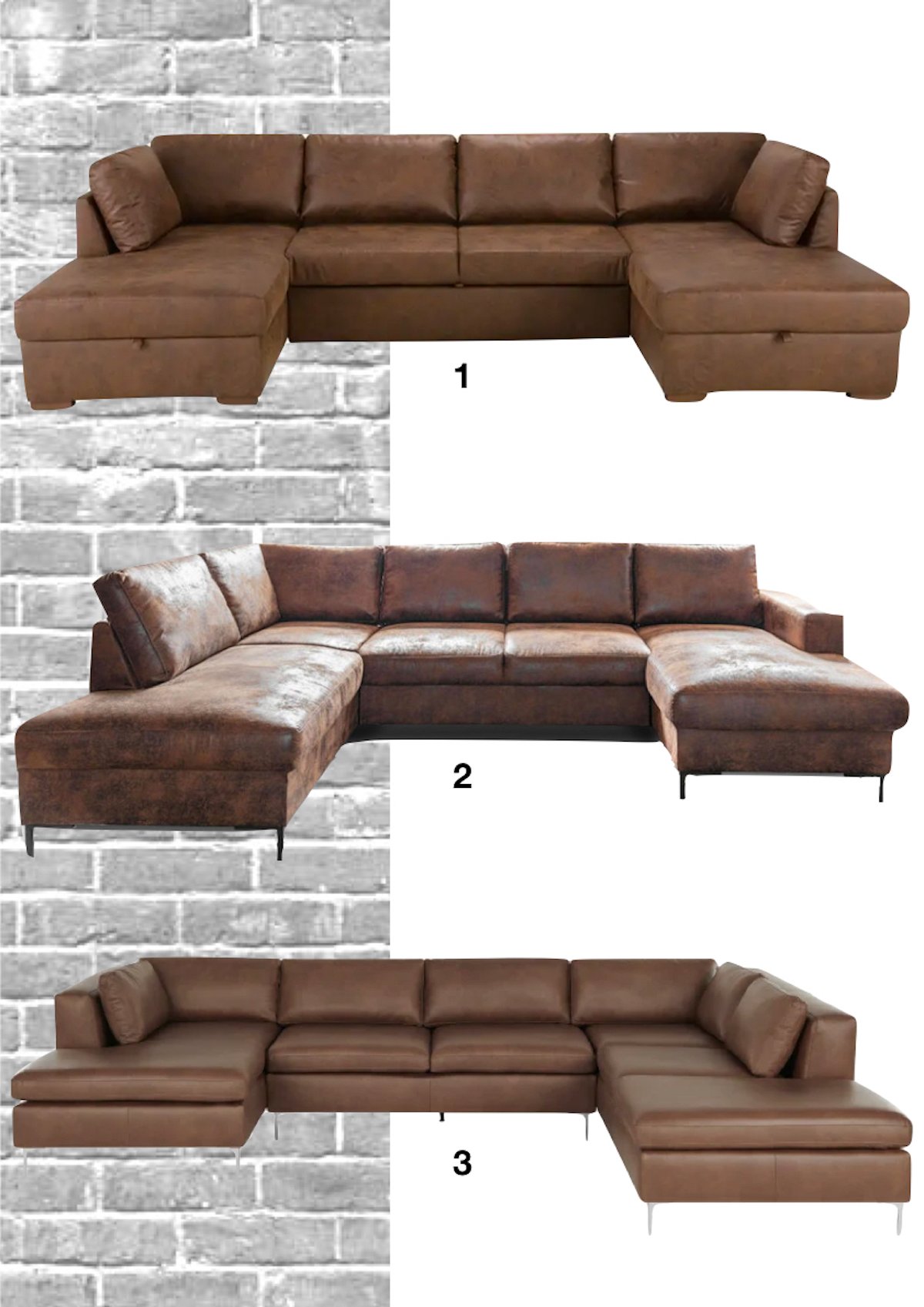 shopping liste canapé en cuir panoramique style industriel - blog déco - clematc