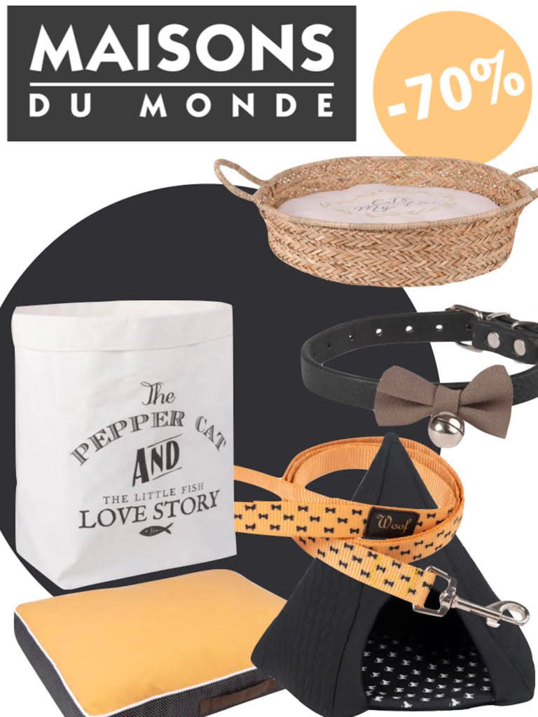 maisons du monde soldes été 2019 pet animaux laisse panier jeux - blog déco - clemaroundthecorner