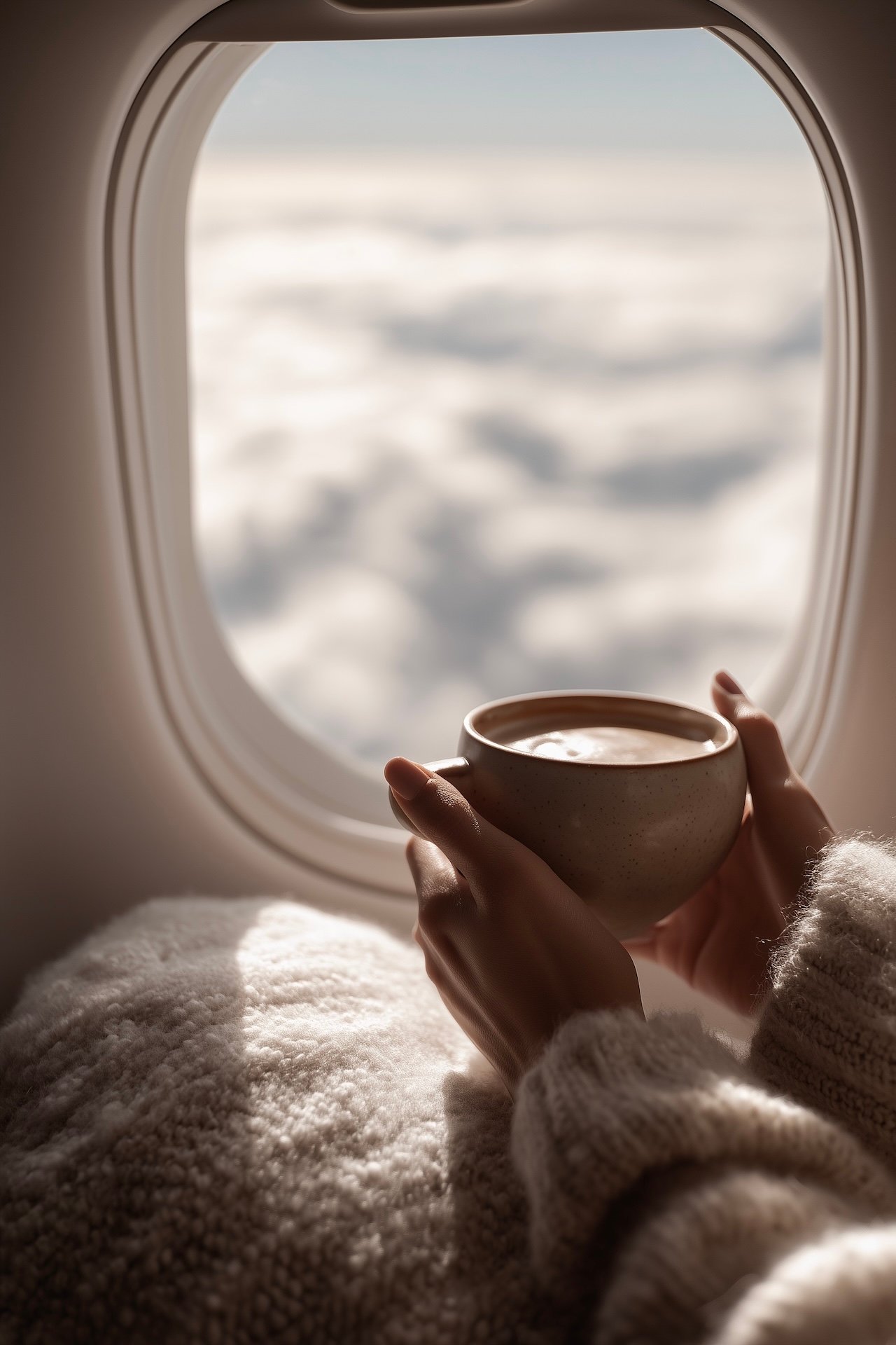 astuces voyage business hublot chocolat chaud