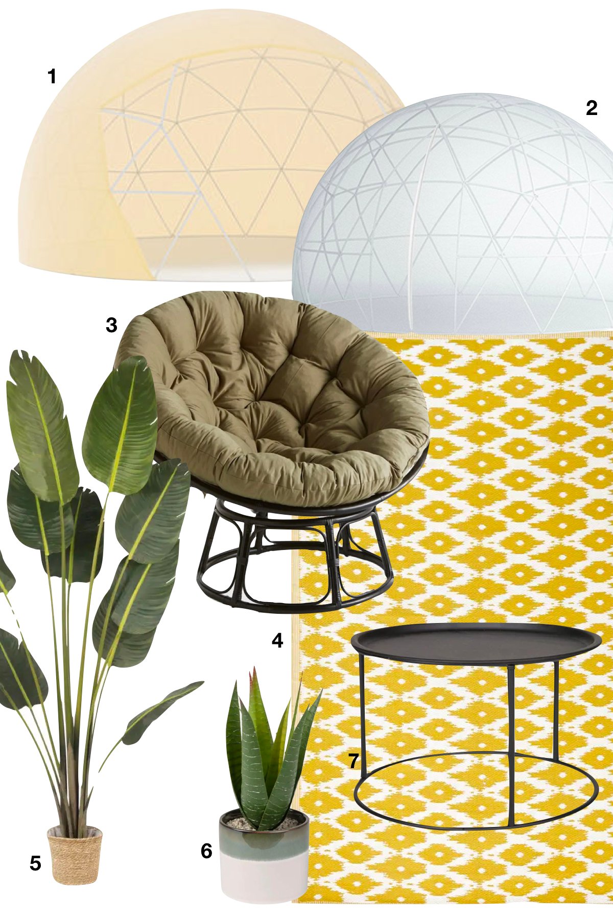 shopping liste bulle de jardin couverture été moustiquaire pouf fauteuil table basse plante - blog déco - clematc