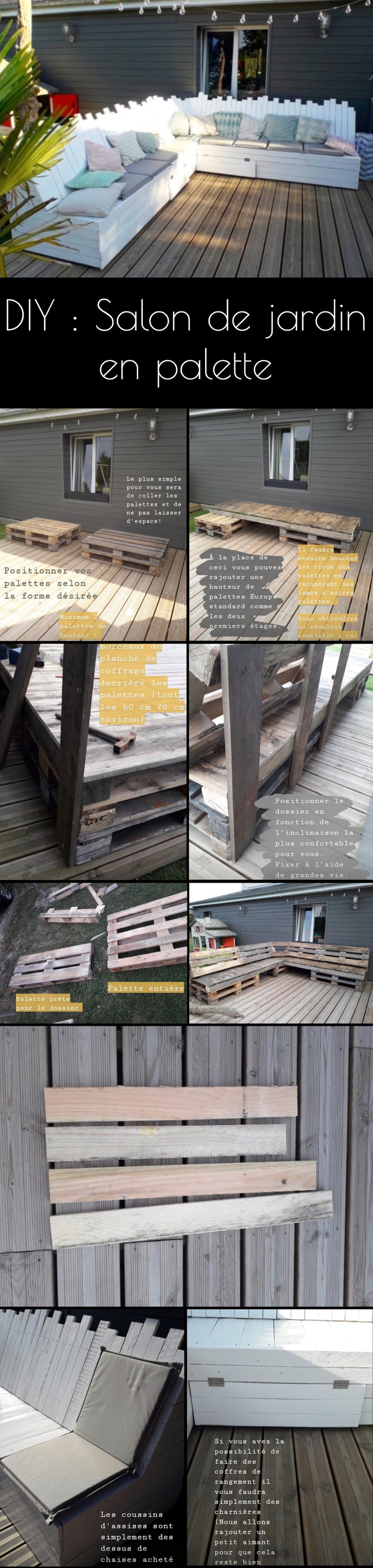 salon de jardin palette diy facile terrasse tendance décoration extérieure - blog déco clematc