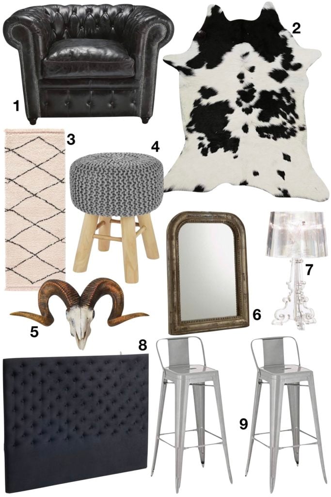 appartement noir décoration passe partout idées à retenir objets décoration - blog déco - clem around the corner