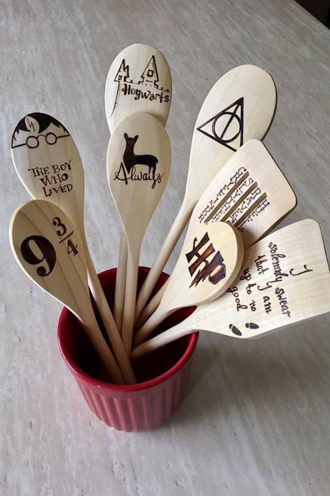 déco harry potter cuillères en bois cuisine accessoire ustensile - blog déco - clem around the corner