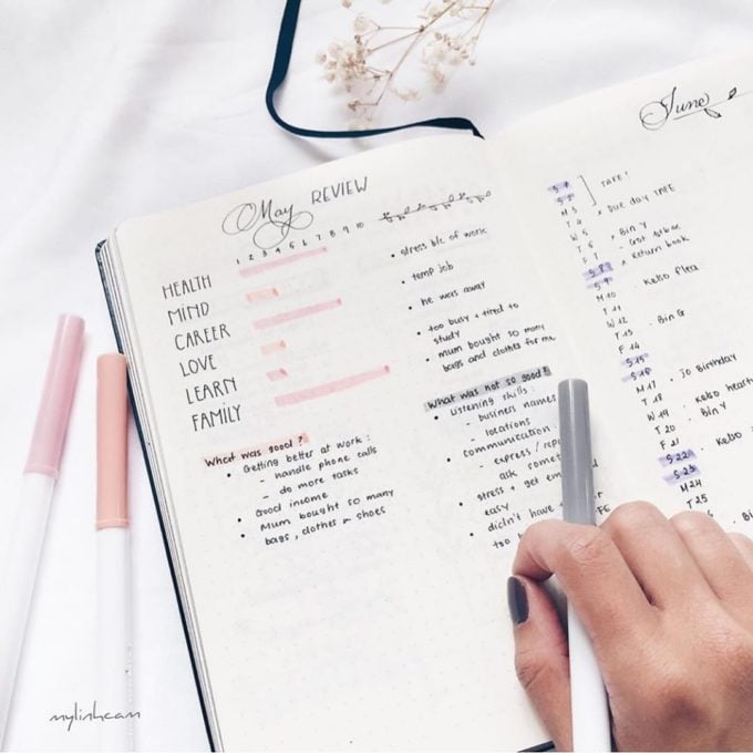 comment faire un bullet journal idée stylo noir organisation - blog déco diy