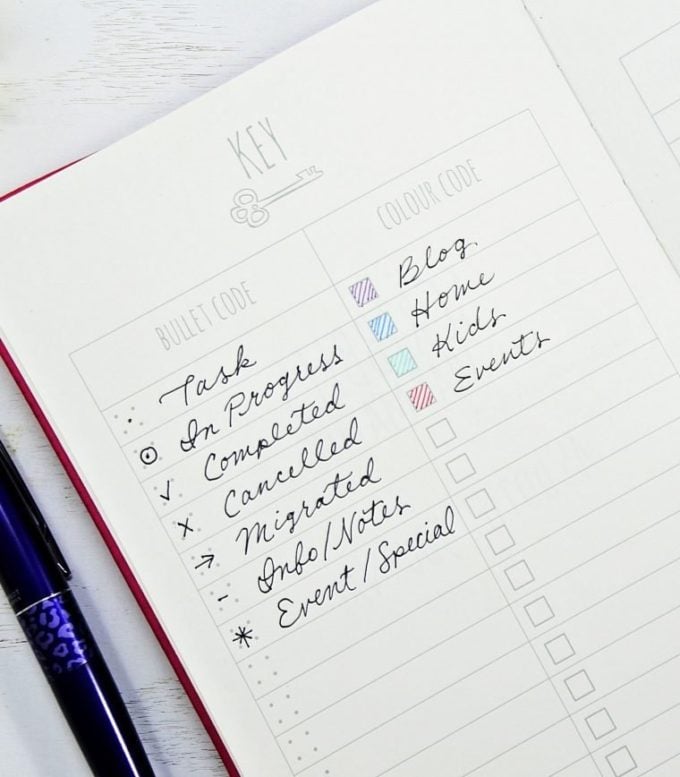 clé pour réussir un bujo organisation méthode idée productivité